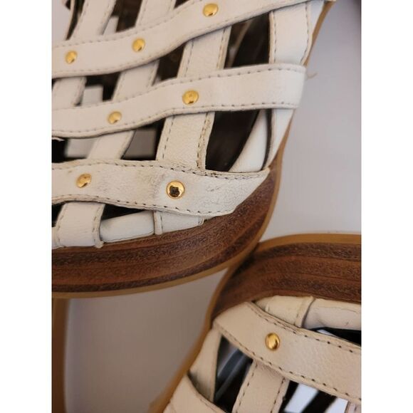 Women's Sandal Stiletttos summer boots studded BABY PHAT Marianela white 10 - Picture 10 of 12